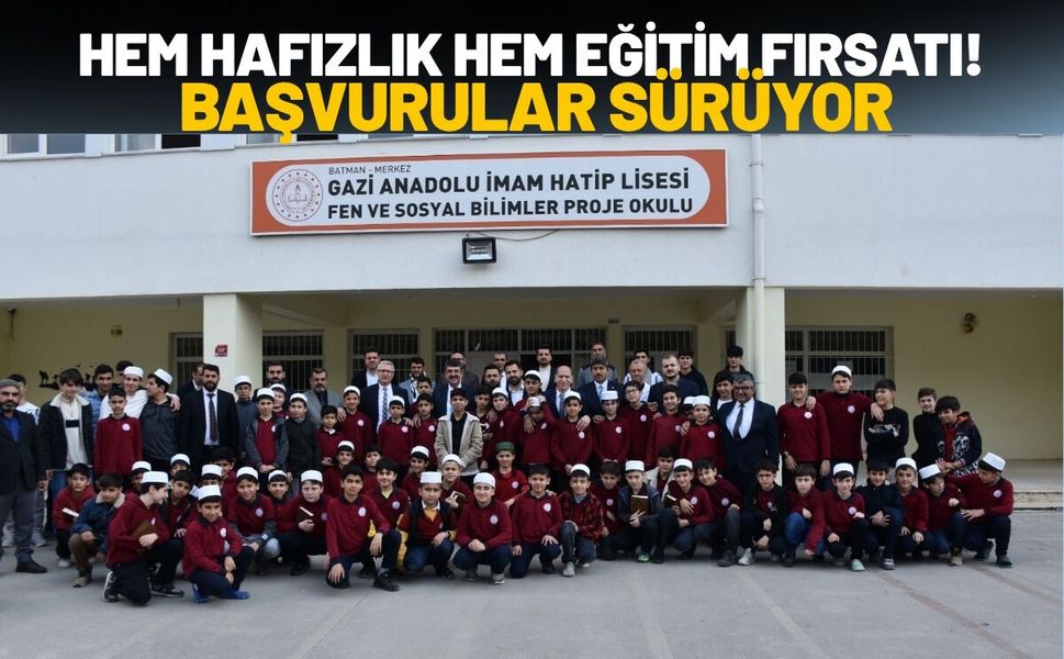 Batman'da Hem Hafızlık Hem Eğitim Fırsatı! Başvurular Sürüyor