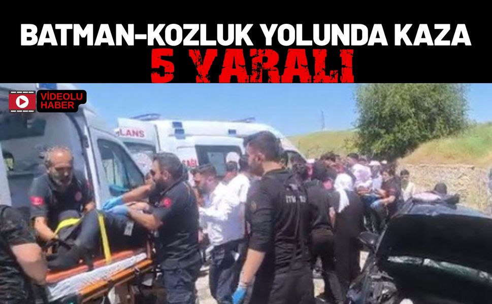 Batman-Kozluk Yolunda Kaza: 5 Yaralı