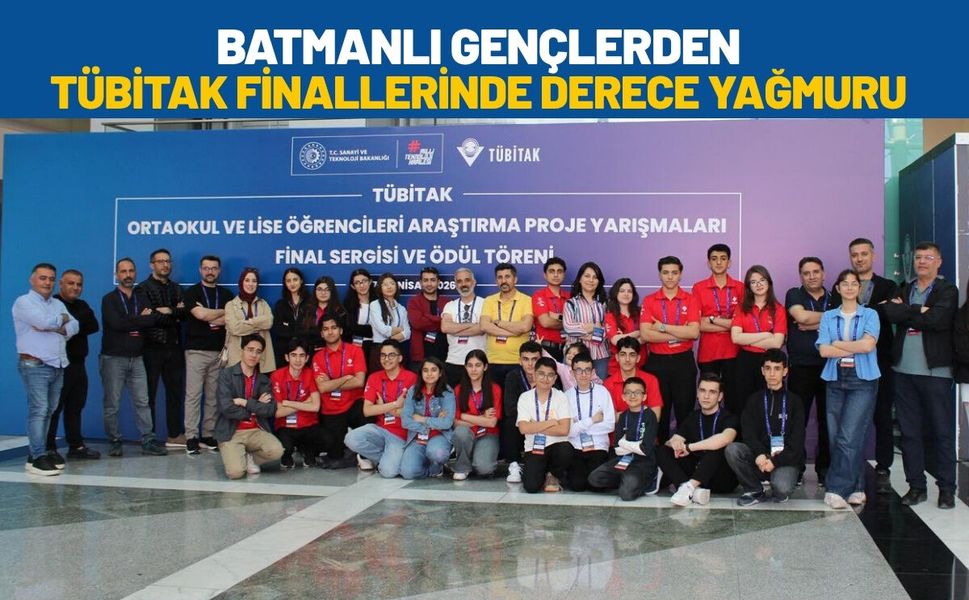 Batmanlı Gençlerden TÜBİTAK Finallerinde Derece Yağmuru