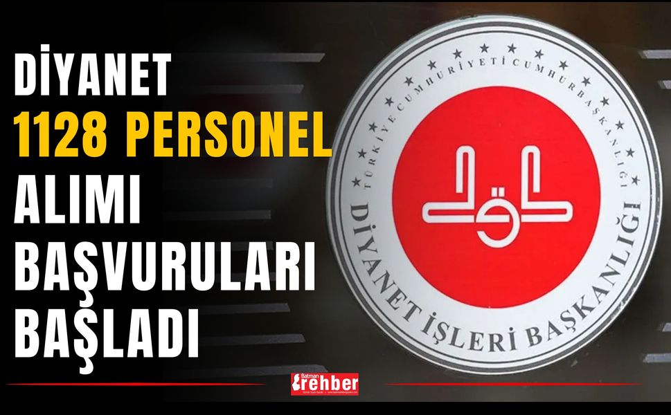 Diyanet 1128 Personel Alımı Başvuruları Başladı