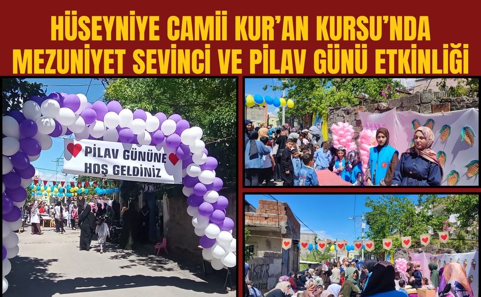 Hüseyniye Camii Kur’an Kursu’nda Mezuniyet Sevinci ve Pilav Günü Etkinliği
