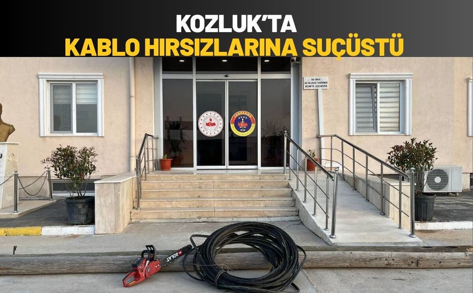 Kozluk’ta Kablo Hırsızlarına Suçüstü