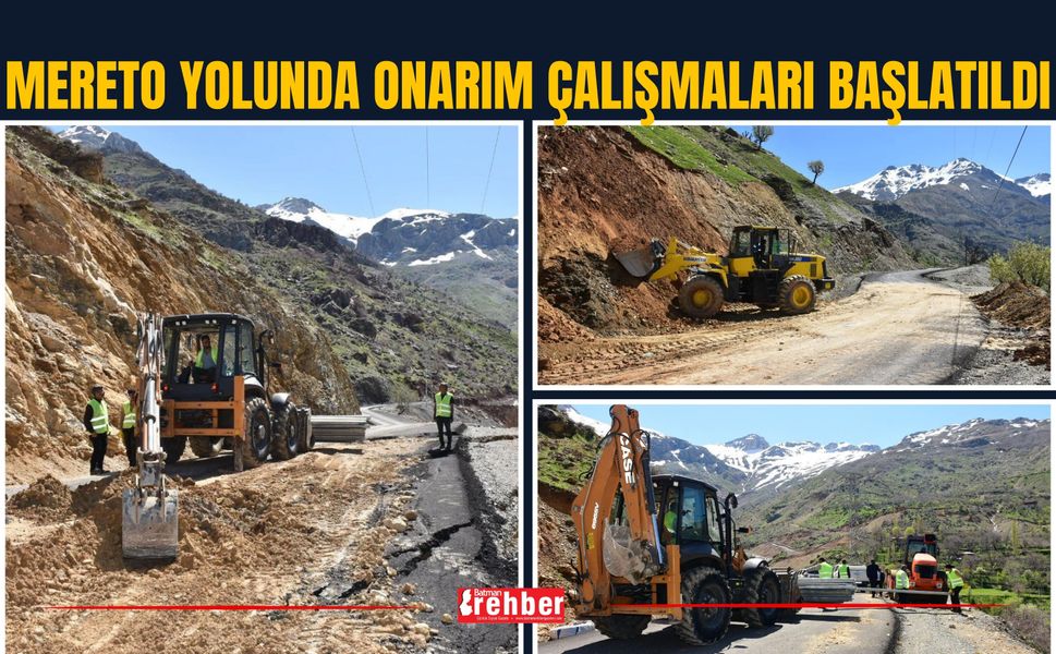 Mereto Yolunda Onarım Çalışmaları Başlatıldı