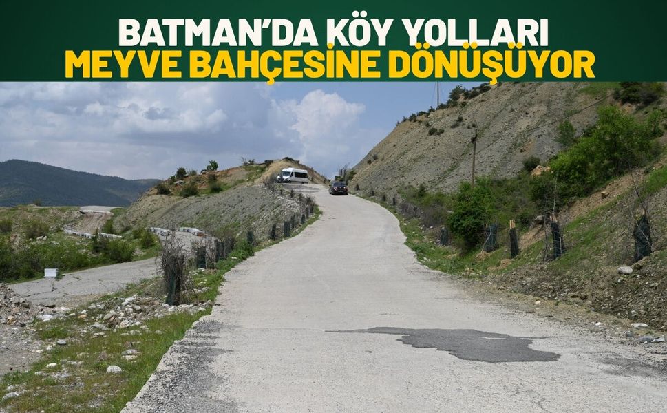 Batman’da Köy Yolları Meyve Bahçesine Dönüşüyor