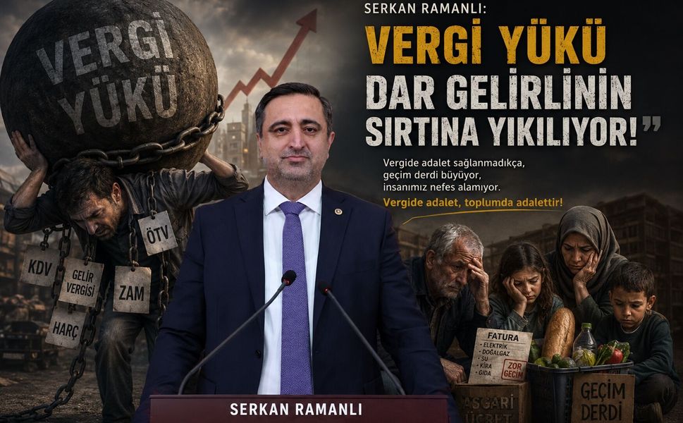 Ramanlı: “Vergi Yükü Dar Gelirlinin Sırtına Yıkılıyor”