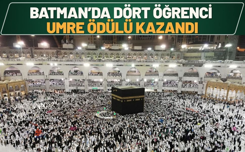 Batman’da Dört Öğrenci Umre Ödülü Kazandı