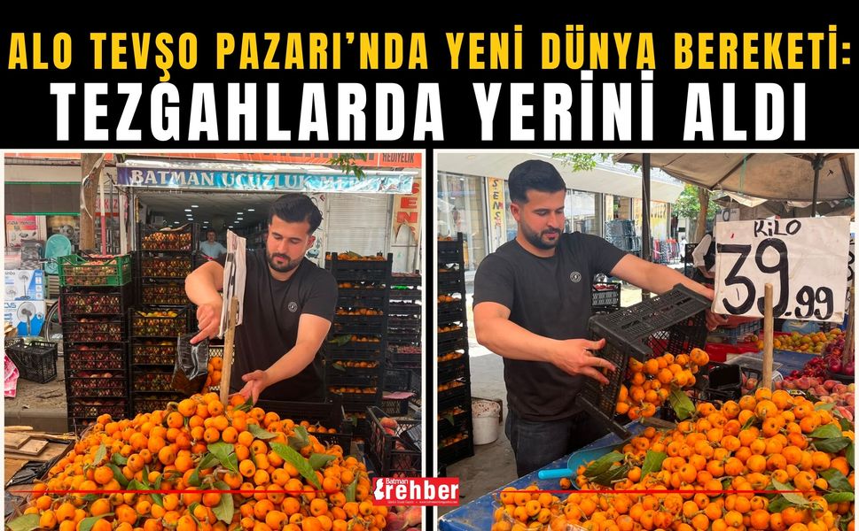 Alo Tevşo Pazarı’nda Yeni Dünya Bereketi: Tezgahlarda Yerini Aldı