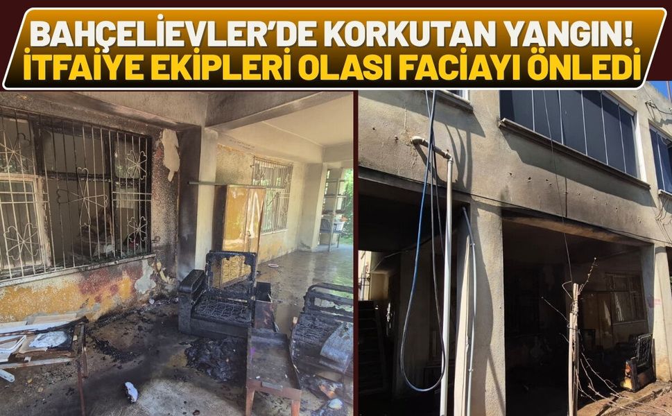 Bahçelievler Mahallesi'nde Korkutan Yangın! İtfaiye Ekipleri Olası Faciayı Önledi