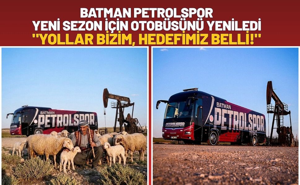 Batman Petrolspor Yeni Sezon İçin Otobüsünü Yeniledi: "Yollar Bizim, Hedefimiz Belli!"