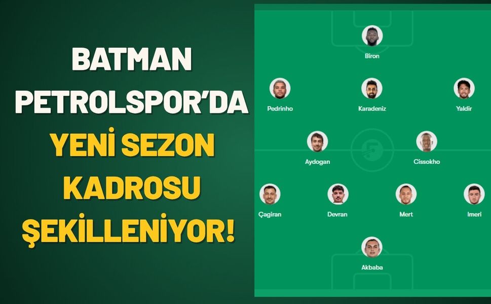 Batman Petrolspor’da Yeni Sezon Kadrosu Şekilleniyor!