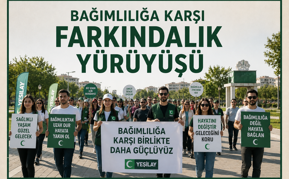 Batman’da Bağımlılığa Karşı Farkındalık Yürüyüşü Düzenlenecek