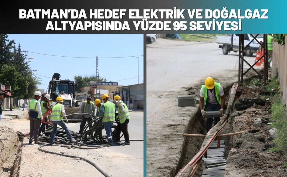Batman’da Hedef 2026 Sonunda Elektrik ve Doğalgaz Altyapısında Yüzde 95 Seviyesi