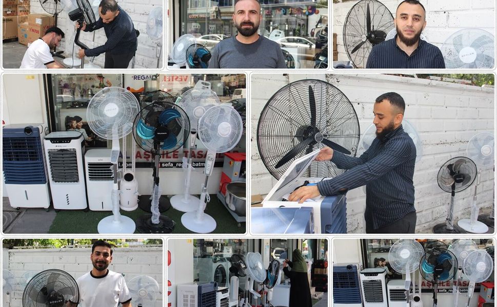 Batman'da sıcaklar artınca vantilatör ve sulu klimaya talep yükseldi