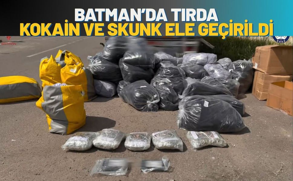 Batman’da Tırda Kokain ve Skunk Ele Geçirildi
