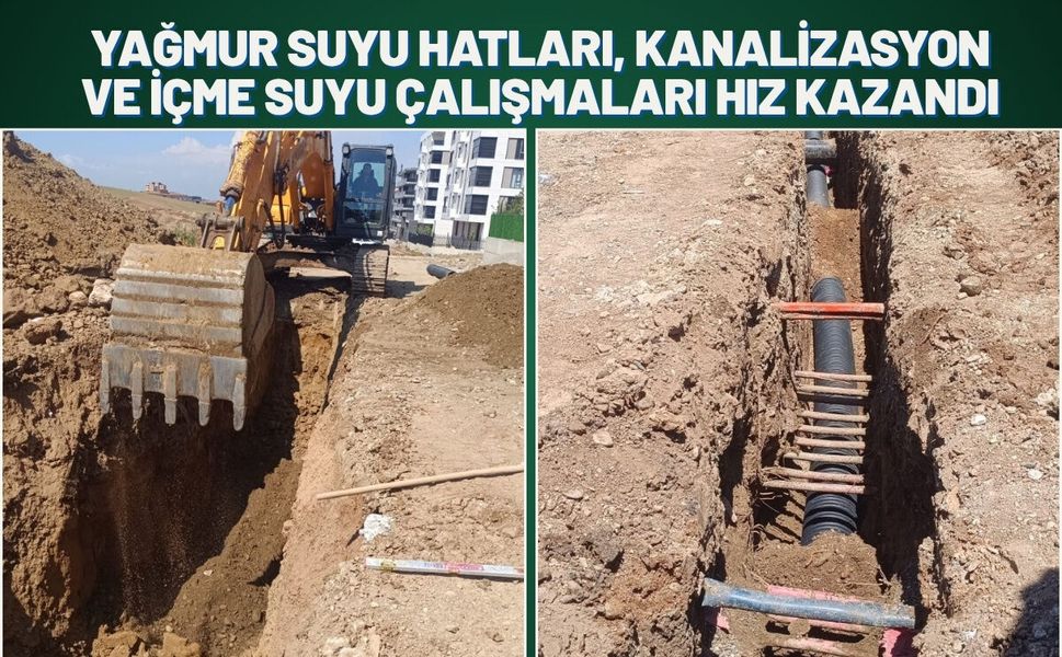Batman’da Yağmur Suyu Hatları, Kanalizasyon ve İçme Suyu Çalışmaları Hız Kazandı