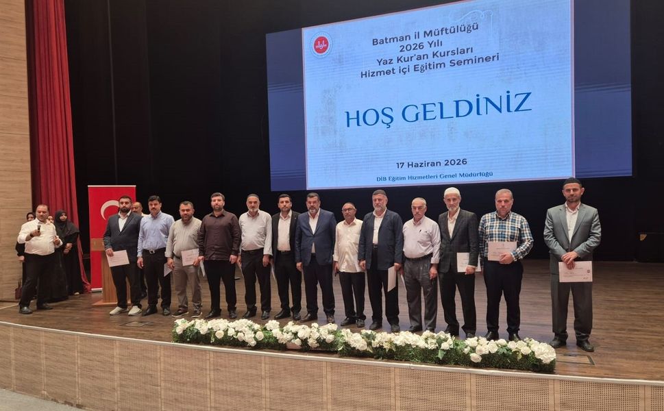 Batman’da Yaz Kur’an Kursları Semineri Gerçekleştirildi