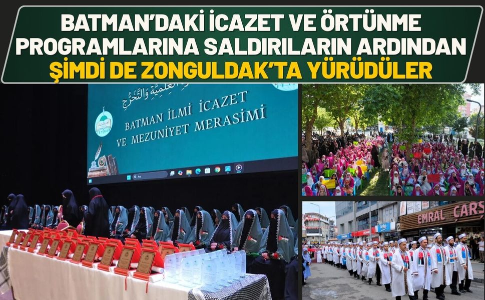 Batman’daki İcazet ve Örtünme Programlarına Saldırıların Ardından Şimdi de Zonguldak’ta Yürüdüler