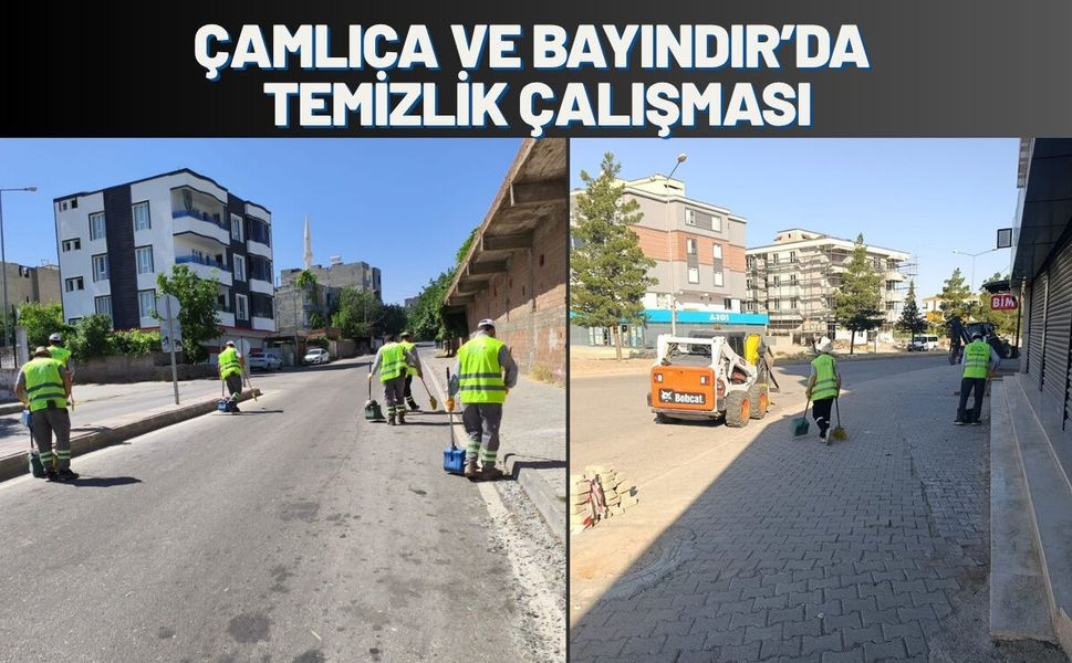 Çamlıca ve Bayındır’da Temizlik Çalışması
