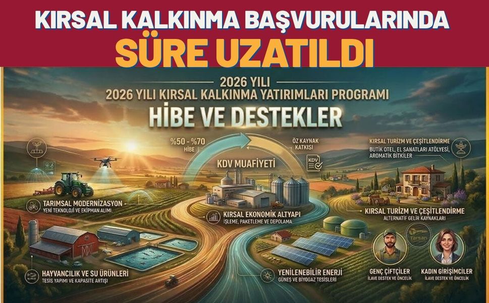 Kırsal Kalkınma Başvurularında Süre Uzatıldı