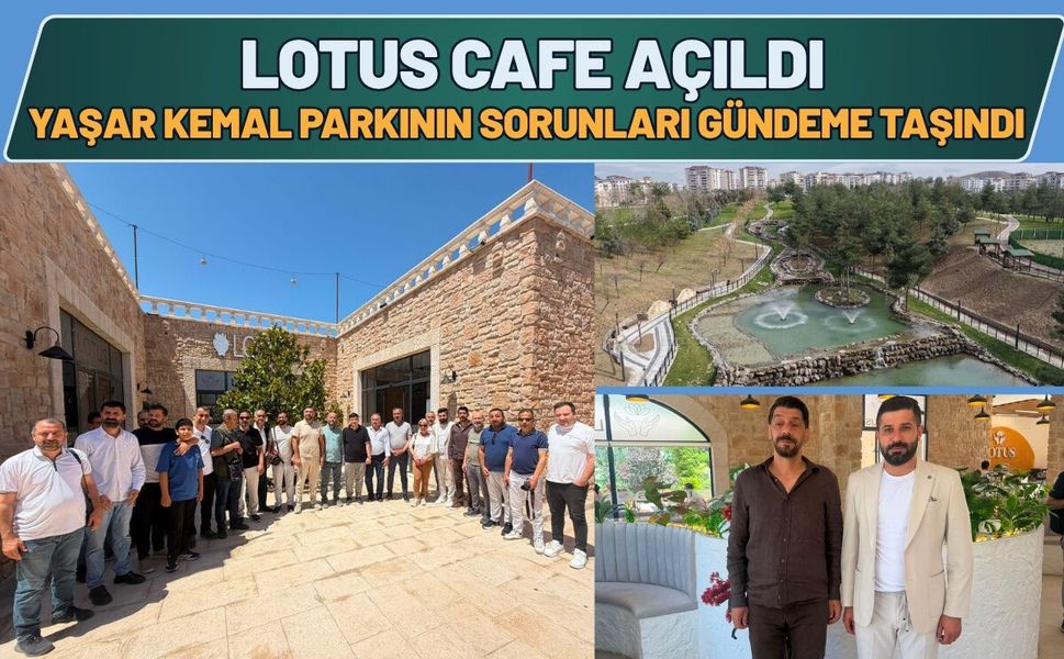 Lotus Cafe Açıldı, Yaşar Kemal Parkının Sorunları Gündeme Taşındı