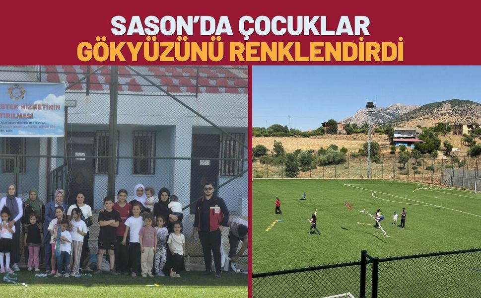 Sason’da Çocuklar Gökyüzünü Renklendirdi