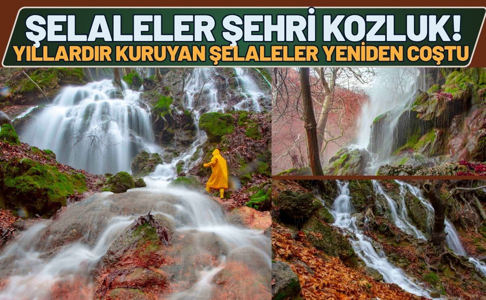 Şelaleler Şehri Kozluk! Yıllardır Kuruyan Şelaleler Yeniden Coştu