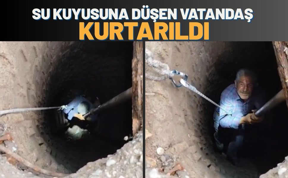 Su Kuyusuna Düşen Vatandaş Kurtarıldı