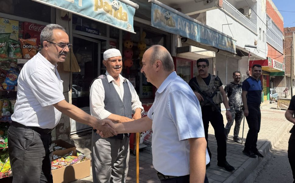 Vali Canalp Kısmet Mahallesi’nde: Çalışmaları İnceledi, Esnafla Buluştu
