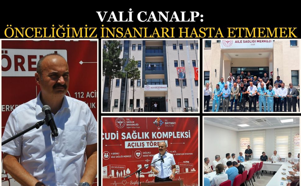 Vali Canalp: Önceliğimiz İnsanları Hasta Etmemek