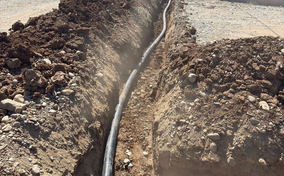Belediyeden 2,4 Km Uzunluğunda İçme Suyu Hattı