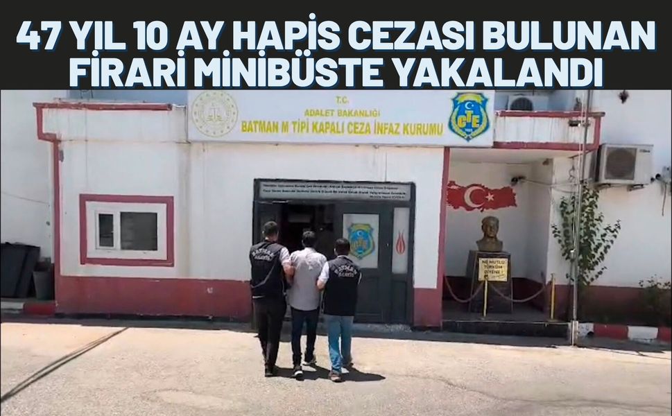 47 Yıl 10 Ay Hapis Cezası Bulunan Firari Minibüste Yakalandı