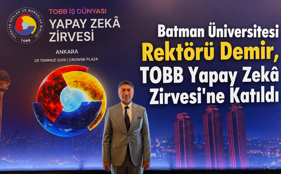Batman Üniversitesi Rektörü Demir, TOBB Yapay Zekâ Zirvesi'ne Katıldı