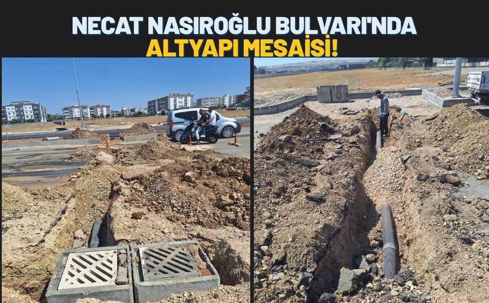 Necat Nasıroğlu Bulvarı'nda Altyapı Mesaisi!