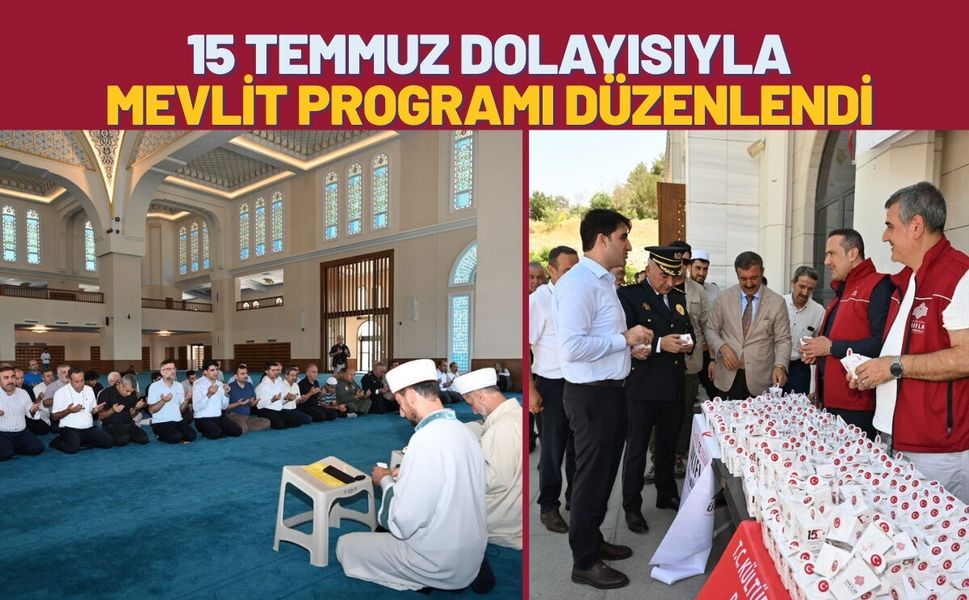 Batman’da 15 Temmuz Dolayısıyla Mevlit Programı Düzenlendi