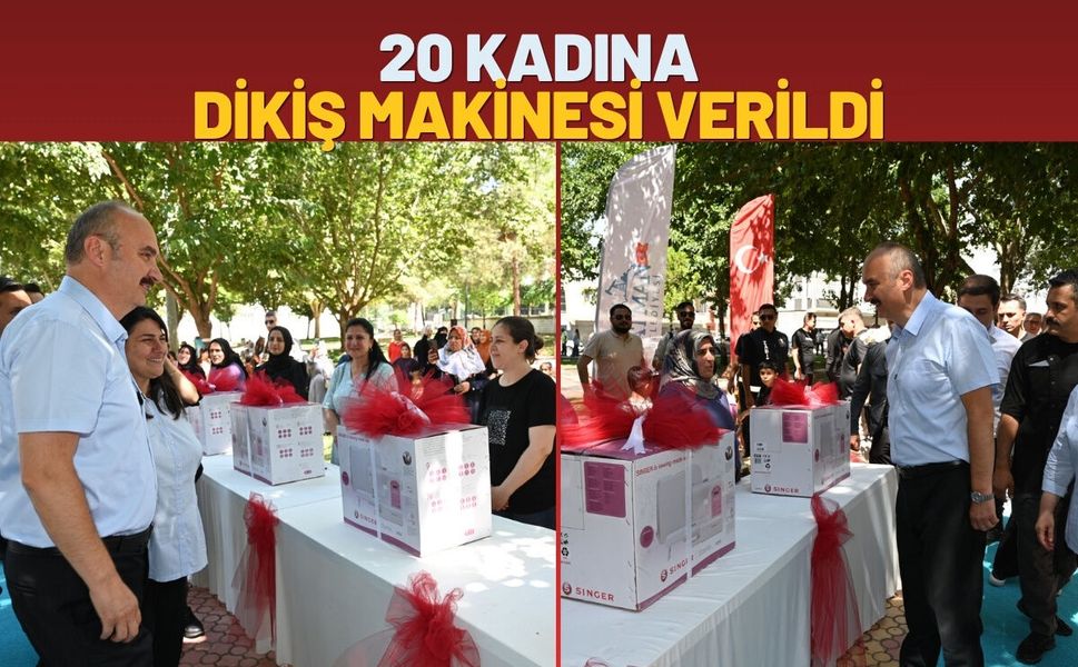 Batman'da 20 Kadına Dikiş Makinesi Verildi