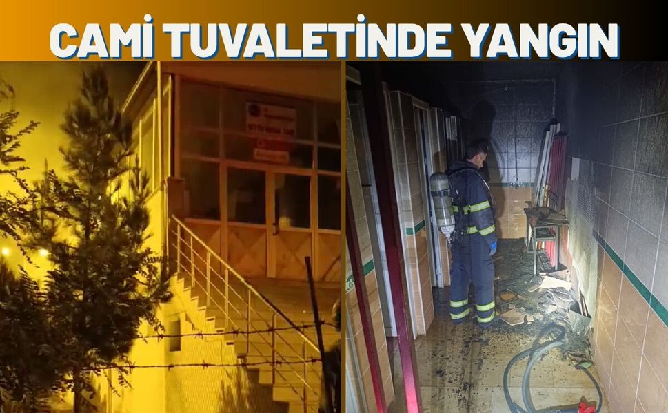 Batman'da Cami Tuvaletinde Yangın
