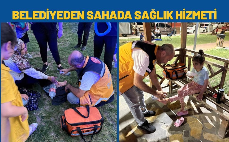 Belediyeden Sahada Sağlık Hizmeti