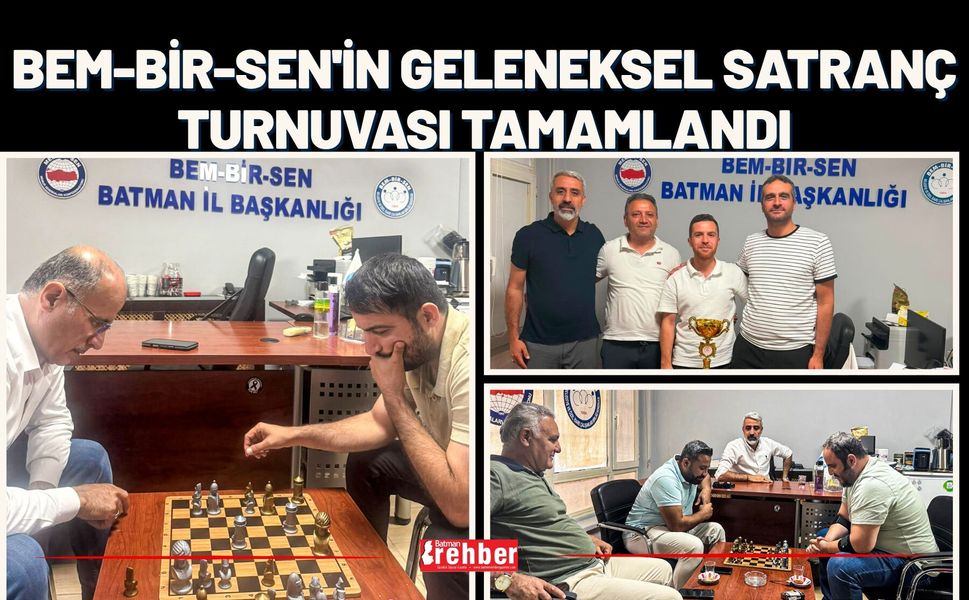 BEM-BİR-SEN'in Geleneksel Satranç Turnuvası Tamamlandı