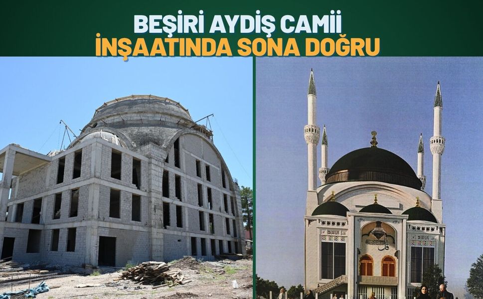 Beşiri Aydiş Camii İnşaatında Sona Doğru