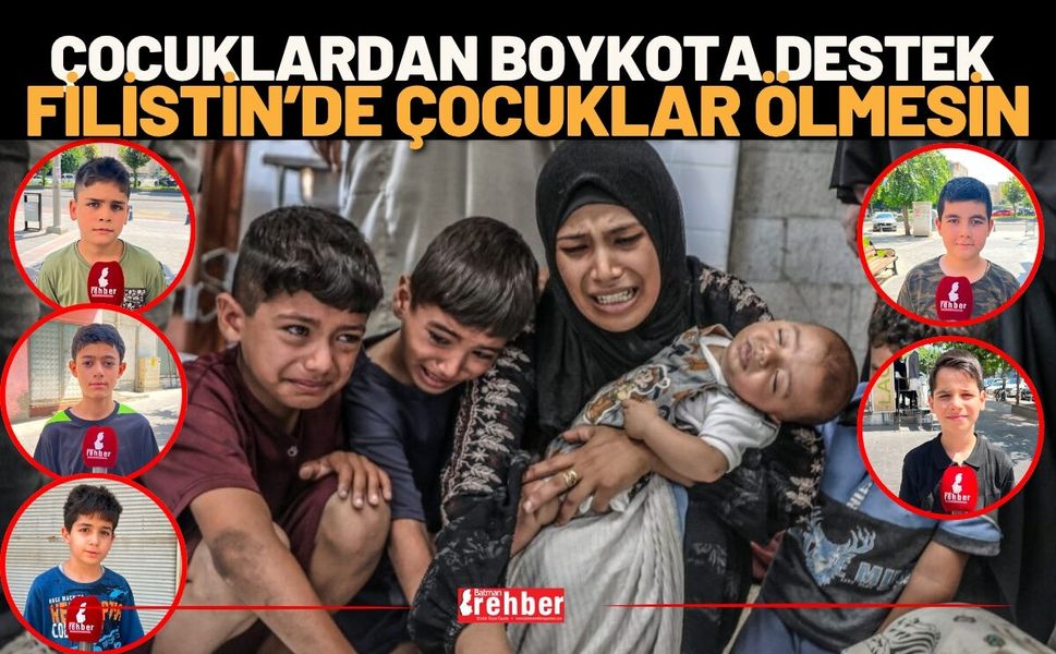 Çocuklardan Boykota Destek: "Filistin'de Çocuklar Ölmesin"