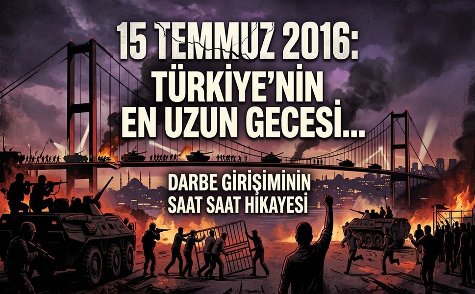 15 Temmuz 2016: Türkiye'nin En Uzun Gecesi… Darbe Girişiminin Saat Saat Hikayesi