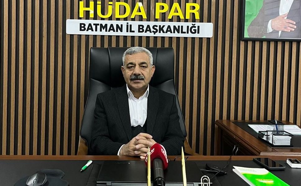 HÜDA PAR Batman İl Başkanı Davut Şahin: “Gazze'deki insani kriz her geçen gün derinleşiyor”