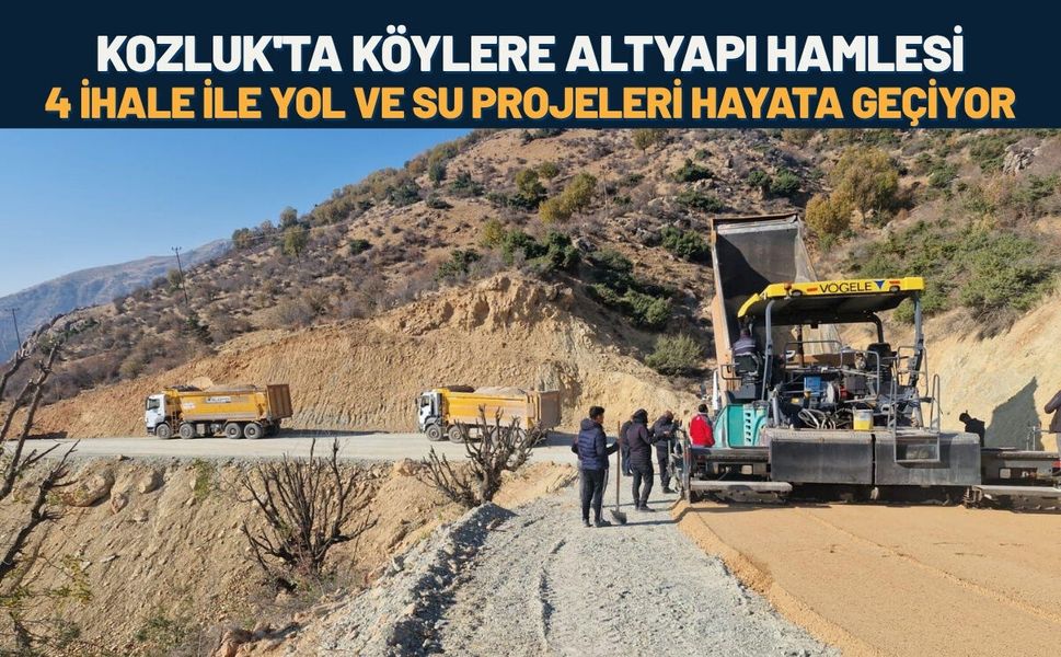 Kozluk'ta Köylere Altyapı Hamlesi: 4 Ayrı İhale ile Yol ve Su Projeleri Hayata Geçiyor