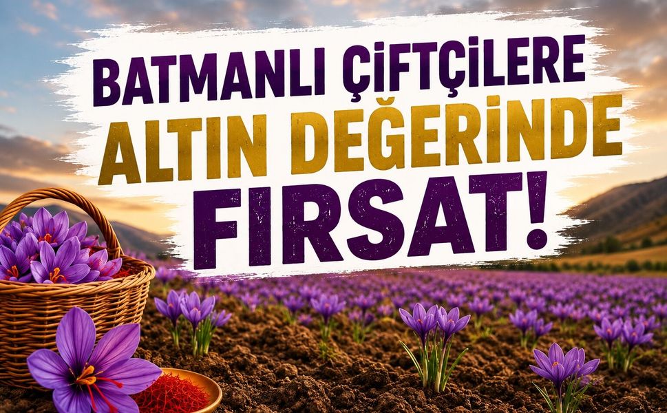 Batmanlı Çiftçilere Safran Yetiştiriciliği Eğitimi Fırsatı