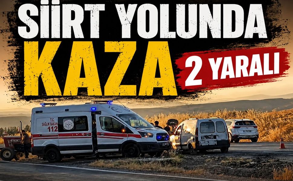 Siirt Yolunda Kaza: 2 Yaralı