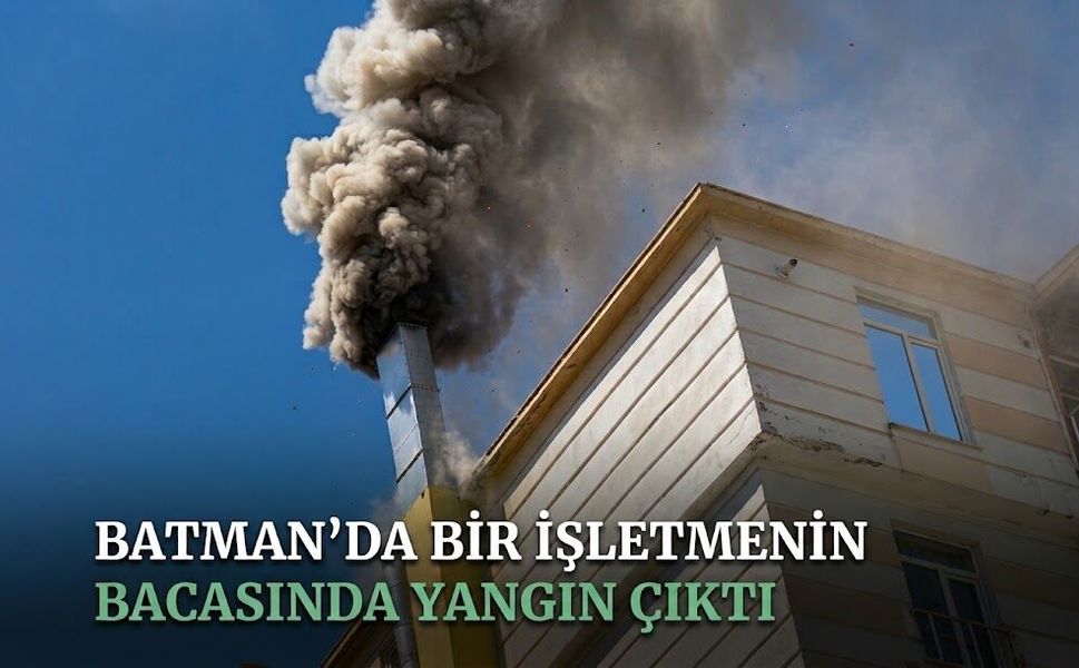 Batman’da İşletmenin Bacasında Yangın Çıktı