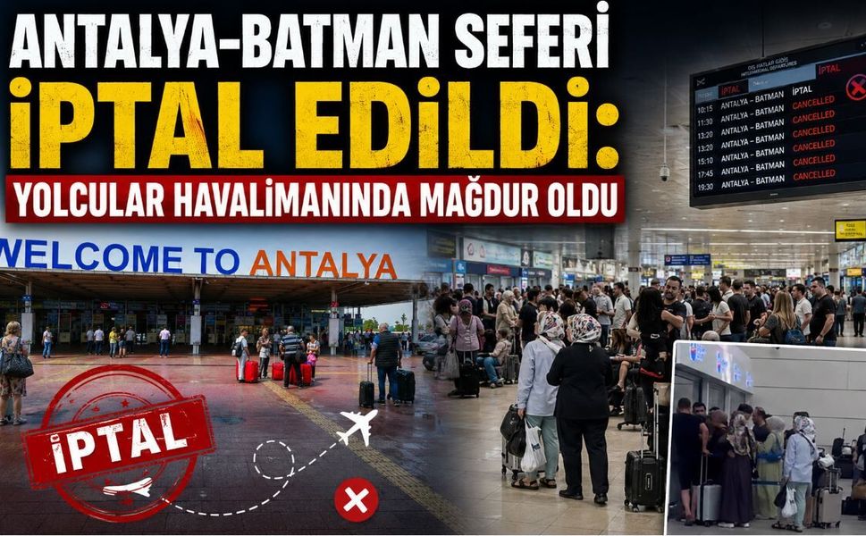 Antalya-Batman Seferi İptal Edildi: Yolcular Havalimanında Mağdur Oldu