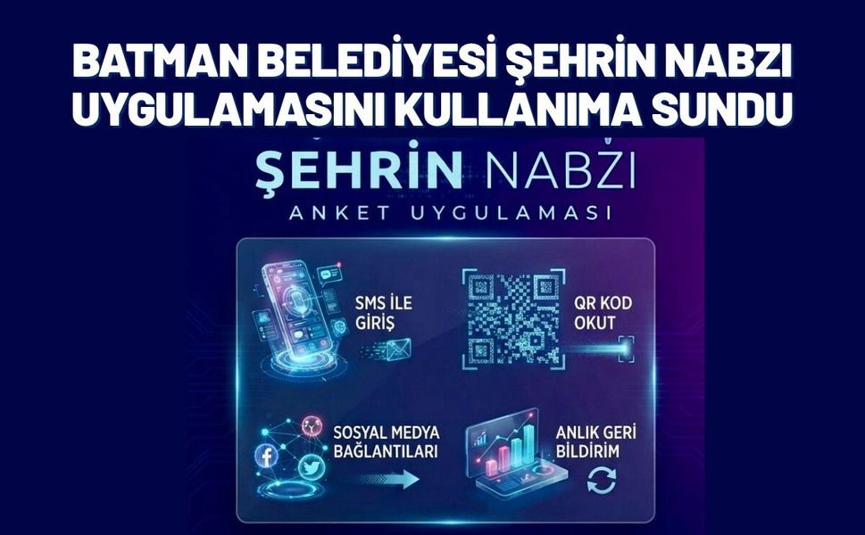 Batman Belediyesi Şehrin Nabzı Uygulamasını Kullanıma Sundu