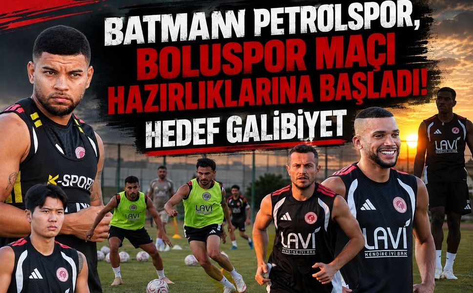 Batman Petrolspor, Boluspor Maçı Hazırlıklarına Başladı! Hedef Galibiyet