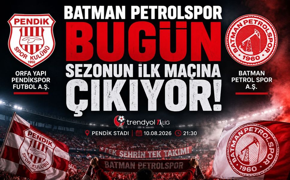 Batman Petrolspor Bugün Sezonun İlk Maçına Çıkıyor